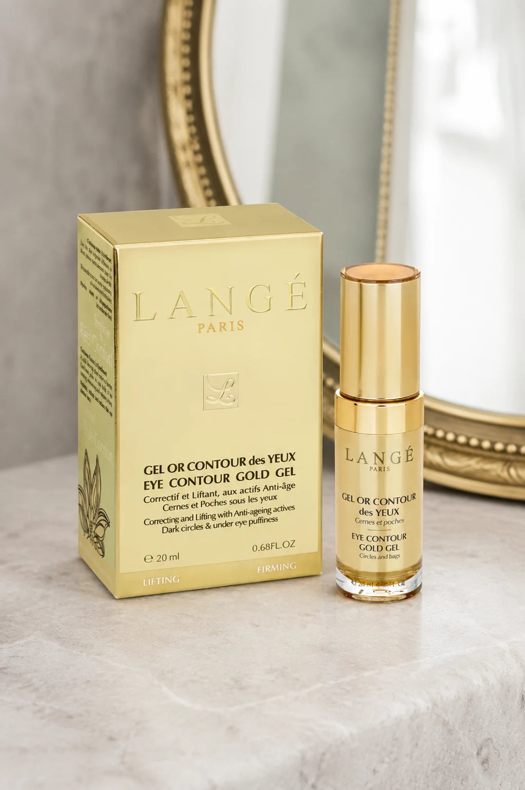 Gel contour des yeux à l'or — détail du produit